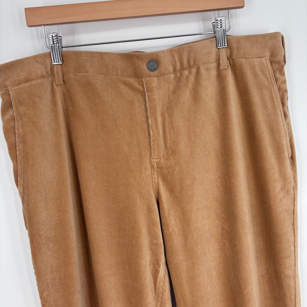Redvanly Collins Corduroy Pants Mens XXL Tan Pull On Performance Stretch Golf